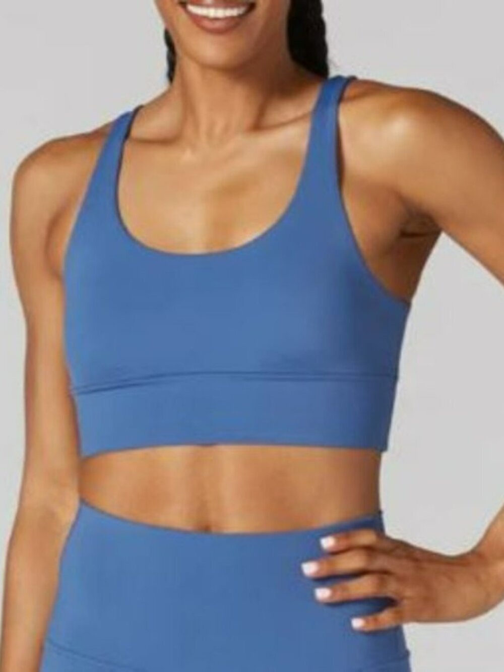 Tavi Empower Sports Bra in Deepwater Low-impact Support Removable Pads Size M